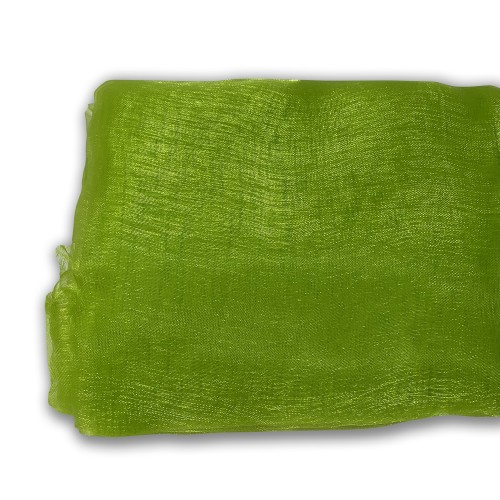 Apple green organza fabric